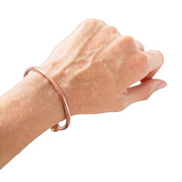 Kopero Koperen Armband Rond om de pols, ronde draad-cuff van puur koper